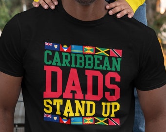 Caribisch T-shirt vaders, zwart Vaderdagcadeau