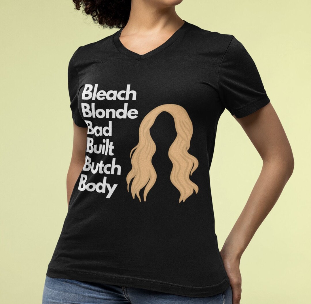 Bleach Blonde Bad Built Butch Body V Neck - Etsy