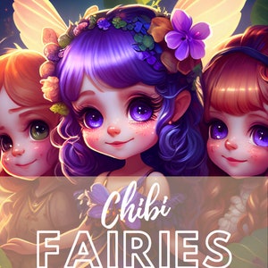 Chibi Fairies Coloring Book