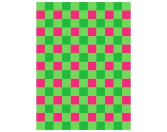 Super Beginner Quilt Pattern/ Modern Christmas Plaid PDF Pattern