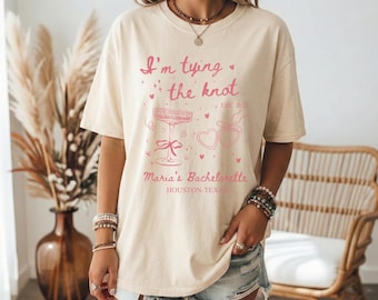 Bachelorette Party Shirt, Im Tying the Knot Shirt, Bride Squad Shirt, Custom Bachelorette Shirt, Bride To Be Shirt, Wedding Party Shirt