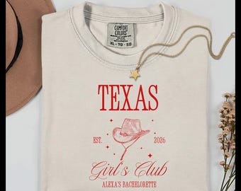 Texas Cowgirl Bachelorette Party Shirt, Bride Squad Western Tee