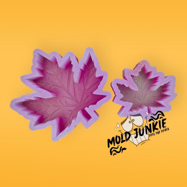 Maple Leaf Silicone Mold - Silicone Mold, Soap Molds, Food Molds, Baking Molds, Bath Bombs, Candle Molds, Molds for Freshies, Freshie Molds