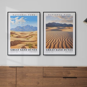 Great Sand Dunes National Park Wall Art Digital Download Custom Prints Great Sand Dunes Print Poster, Canvas, Frame/Wrap home decor Souvenir