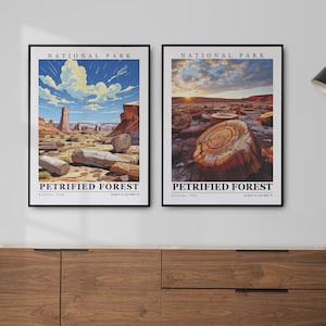 Arte de parede do parque nacional da floresta petrificada, download digital de impressões personalizadas, pôster de impressão da floresta petrificada, tela, moldura/embrulho, decoração de casa, lembrança