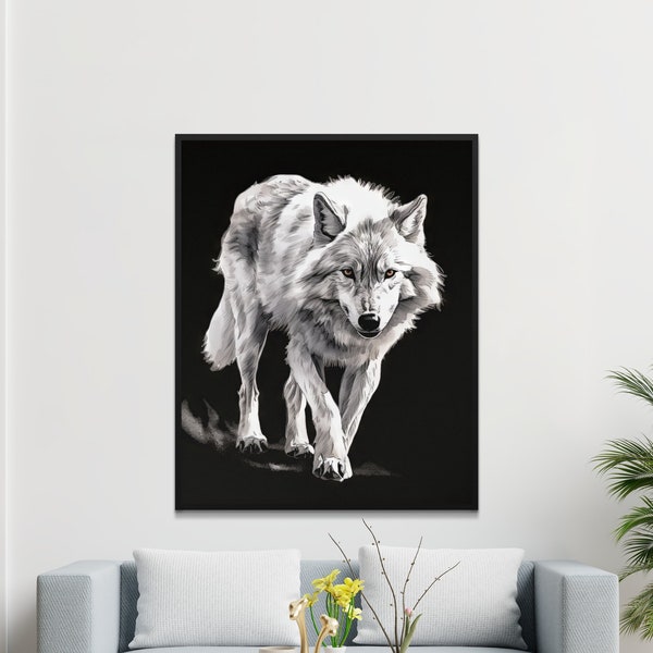 Wolf Poster - Etsy