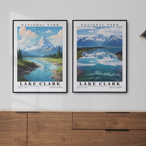 Lake Clark National Park Wall Art Digital Download Custom Prints Lake Clark Print Lake Clark Poster Lake Clark canvas home decor Souvenir