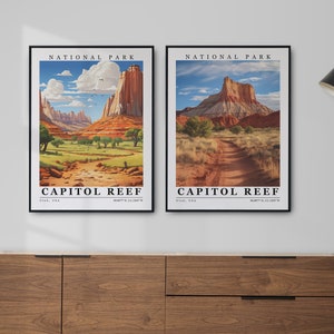 Capitol Reef National Park Wall Art Digital Download Custom Prints Capitol Reef Print, Poster, Canvas, Frame/Wrap - home decor - Souvenir