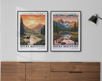 Rocky Mountain National Park Wall Art Digital Download Custom Prints Rocky Mountain Print, Poster, Canvas, Frame/Wrap, home decor, Souvenir