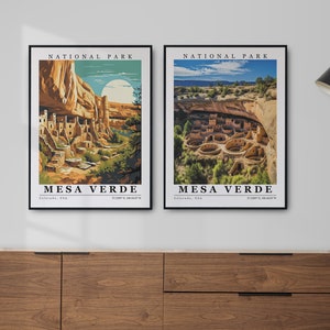 Mesa Verde Parque Nacional Arte de Parede Download Digital Impressões Personalizadas Mesa Verde Impressão Mesa Verde Poster Mesa Verde lona decoração de casa Lembrança