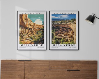 Mesa Verde National Park Wall Art Descarga digital Impresiones personalizadas Mesa Verde Impresión Mesa Verde Cartel Mesa Verde lienzo decoración del hogar Recuerdo