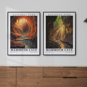 Mammoth Cave National Park Wall Art Digital Download Custom Prints Mammoth Cave Print Mammoth Cave Poster, Canvas, Frame home decor Souvenir