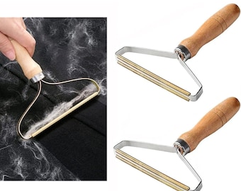 2 X Reusable Lint Remover Pet Fur Clothes Fuzz Shaver Jumper Trimmer Roller