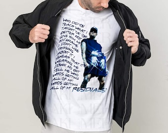 Chris Brown &#39;Residuals&#39; Lyrics T-Shirt – Rhinestone Hands Design – R&B Streetwear Tee
