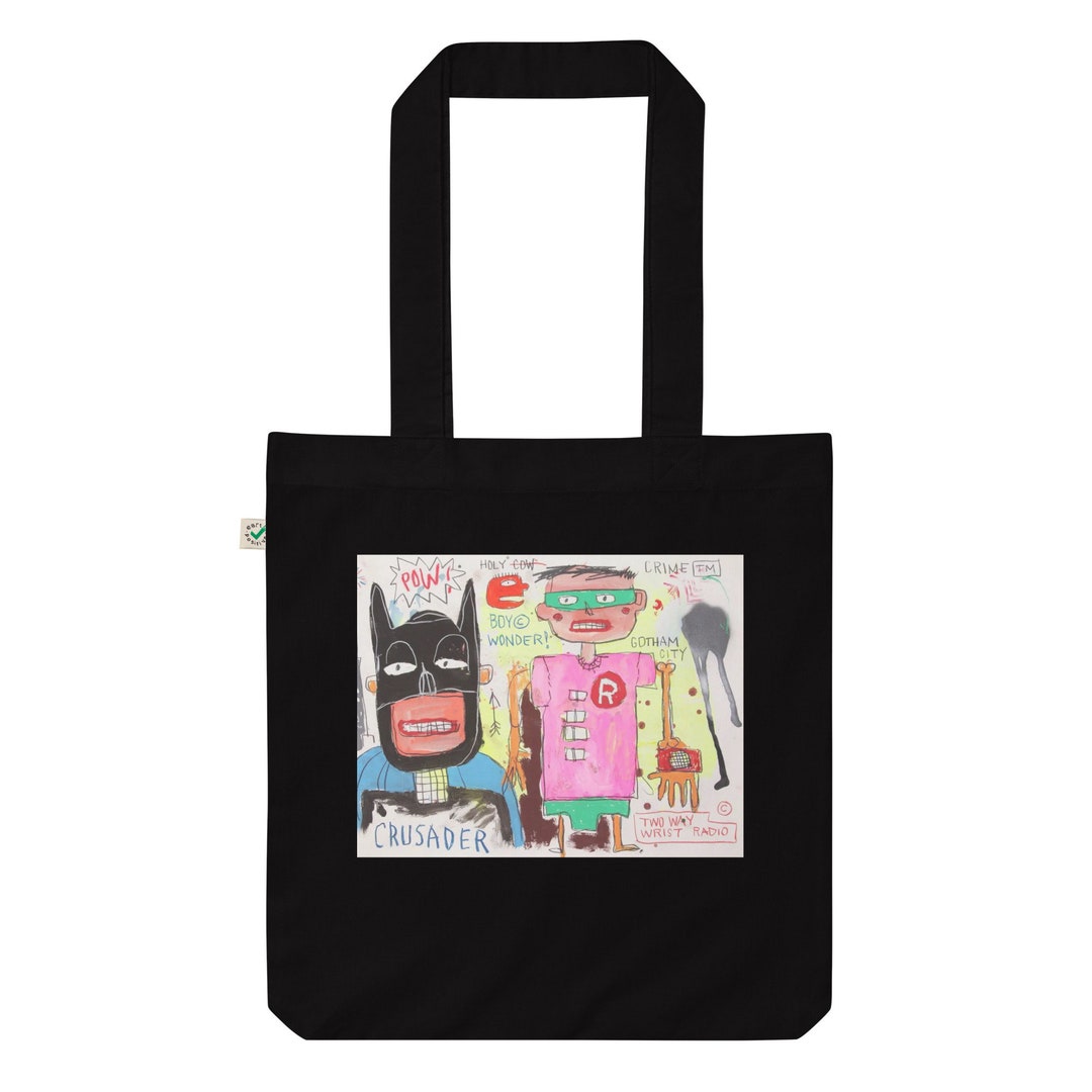 Batman and Robin Jean Michel Basquiat Tote Bag - Etsy