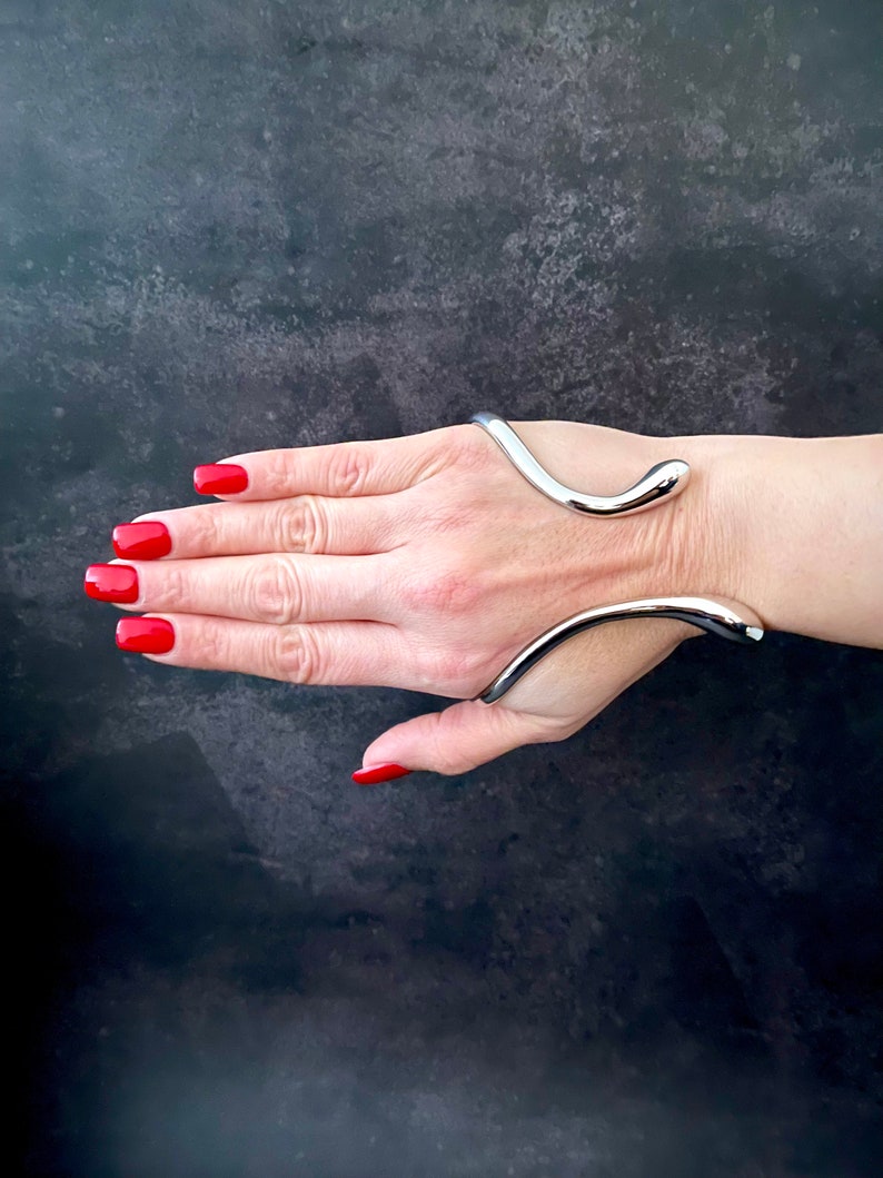 Platinapläterat armband: Elegant unisexdesign, utan missfärgningar bild 9
