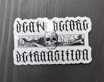 Death Before Detransition Glossy Sticker