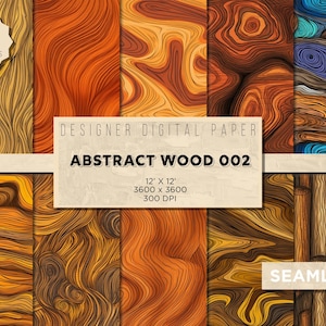 10 Abstract Wood Grain Seamless 002 / carta digitale effetto legno carta digitale effetto legno texture effetto legno senza soluzione di continuità sfondo in legno uso commerciale