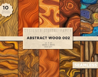 10 Abstract Wood Grain Seamless 002 | wood grain digital paper wood digital paper wood grain texture seamless wood backdrop commercial use