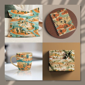 Desert Oasis | 10 Seamless Patterns Digital Paper Desert Oasis Art ...