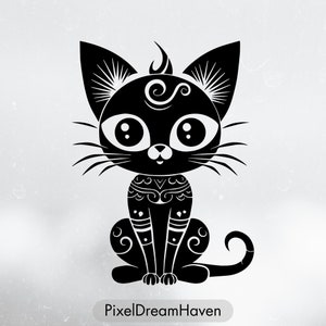 Cat Animal Kitten Black Icon Graphic by stembastudio · Creative