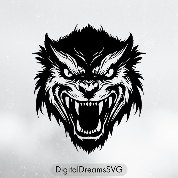 Werewolf SVG Transparent PNG, Savage Werewolf SVG, Angry Werewolf Svg, Werewolf Transparent Svg, Werewolf Vector, Werewolf Clipart