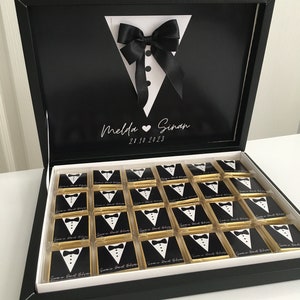 Groom&#39;s Chocolate, Groom&#39;s Party Chocolate, Grooms Gifts, Grooms Favor, Personalized Groom&#39;s Chocolate, Bachelorette Chocolate Box,