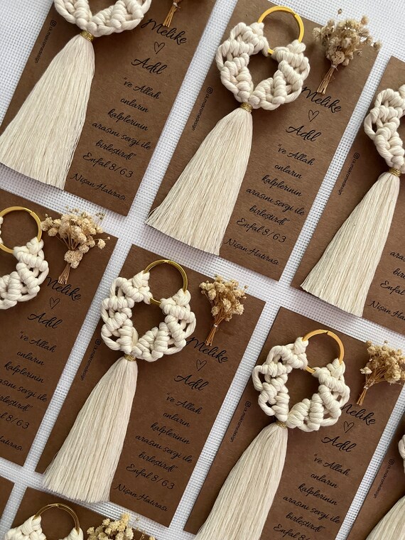 Portachiavi A Forma Di Chiave Antica - Set Da 16 In Rame, Per Bomboniere E Decorazioni | Stile Rustico