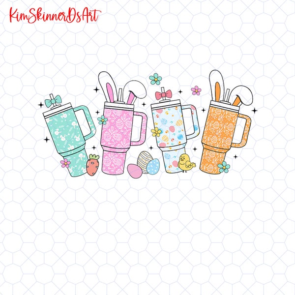 Stanley Cup Easter Day Png, Obsessive Cup Disorder Png, Stanley Tumbler Easter Bunny Png, OCD Lover Gift, Peeps Easter Png, Rabbit Easter