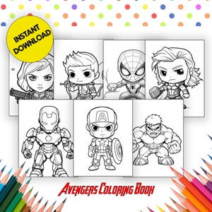 Easy Avengers Coloring Pages