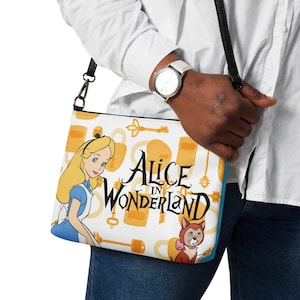 Alice im Wunderland Crossbody Bag: Kunstleder Reisetasche