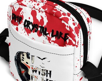 Camp Crystal Lake Crossbody Bag: Water-Resistant Halloween Purse