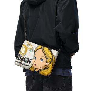 Alice im Wunderland Crossbody Bag: Neuheit Kunstleder Reisetasche