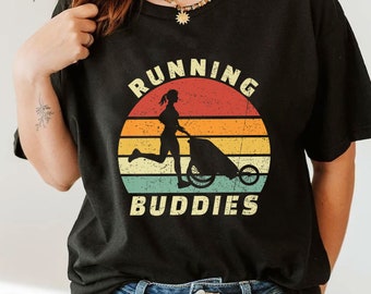 Running Buddies Shirt, In My Running Mom T-Shirt, Runner Women Shirt, Track Mom Shirt, Personalized Mom Grandma Dad T-Shirt