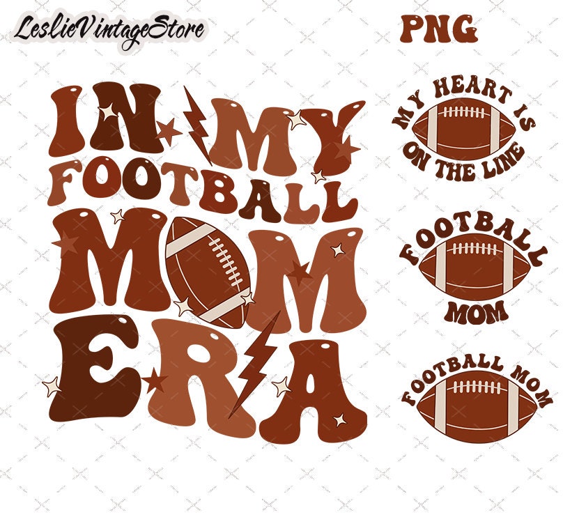In My Football Mom Era Png, Football Mom Png, Football Mama Png