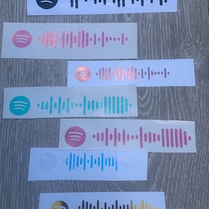 Music Code Vinyl Decal Sticker | Scannable Music Code