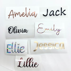 Personalised Vinyl Name Decal | Personalise | Water Bottles |Starbucks Cups | Laptop | Notebooks | Balloons | Glasses & Much More....