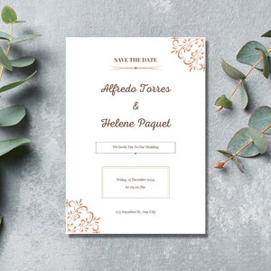 Editable Wedding Card Templates - Instant Download - DIY Printable Invitations