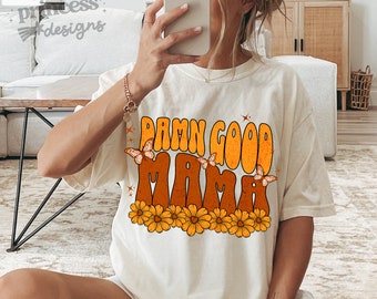 Retro mama png mothers day designs sublimation designs trending png mom life png wild flower designs groovy mama png dtf png designs