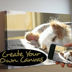 Custom Canvas Print from Image | Convert Your Photo To Canvas | Custom Photo Canvas for Personalized Gift | Framed Canvas Print Picture