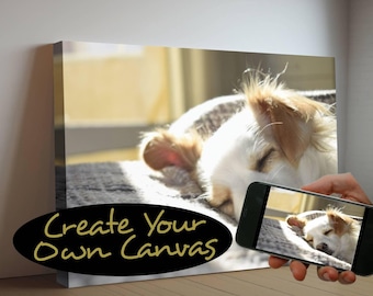 Custom Canvas Print from Image | Convert Your Photo To Canvas | Custom Photo Canvas for Personalized Gift | Framed Canvas Print Picture