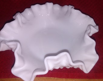 Fenton Hobnail Milk Glass Bowl