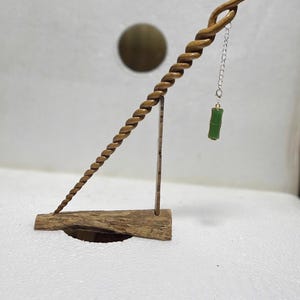 Handgemaakte houten haarvork: haarspeld met twee tanden - 9,45 inch