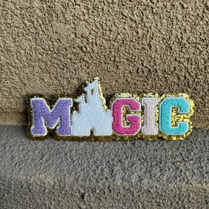 Glitter Magic Patch, Patches can be Ironed or Sewn on, chenille Patch,