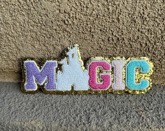 Glitter Magic Patch, Patches can be Ironed or Sewn on, chenille Patch,