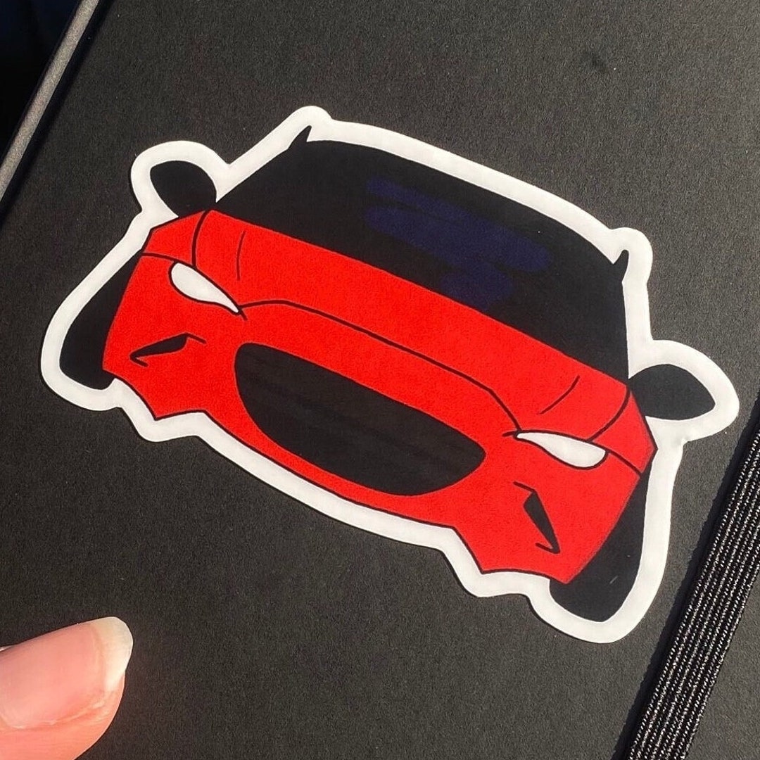 Mazda Mx-5 ND Red Horned Miata JDM Sticker - Etsy