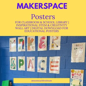 Makerspace Posters Signs for School Library or Classroom - Etsy