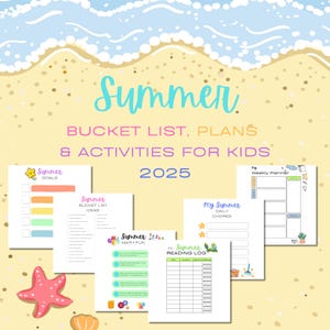 Summer Bucket List Plans and Activities for Kids Printable