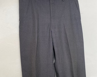 Vintage 1980s Fallon & Harvey Bespoke Wool Suit Pants 34W