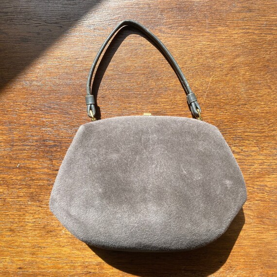 Vintage Coblentz Original Felt Grey Handbag Purse